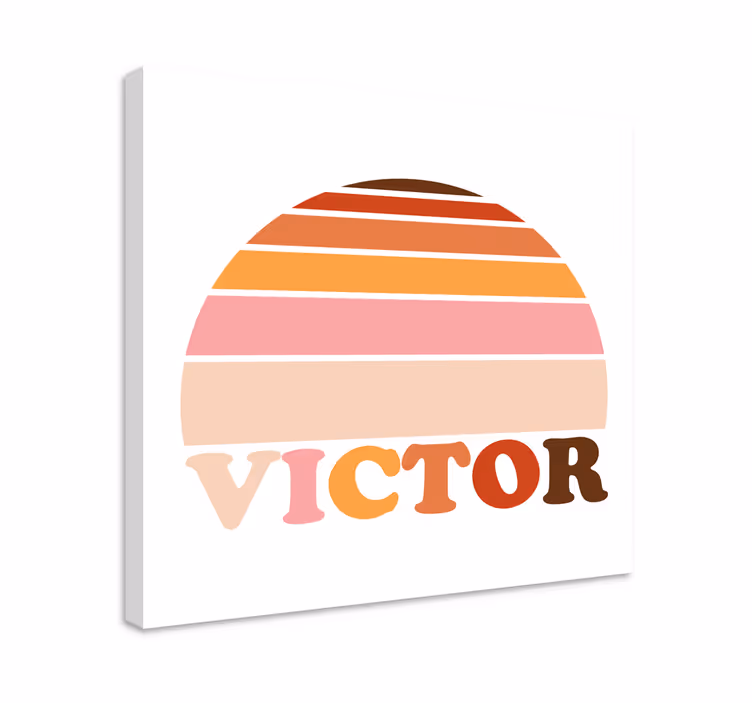 Wandbilder Vintage sonnenuntergangsname - TenStickers