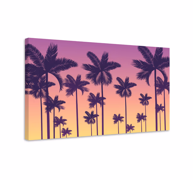 Wandbilder Landschaft Sonnenuntergang palmen - TenStickers