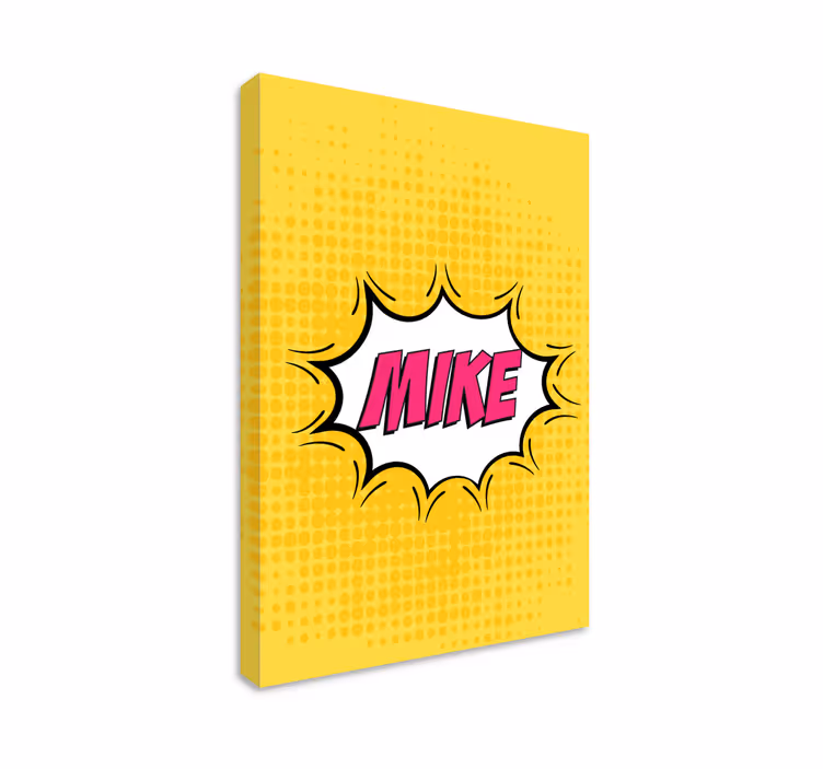 Leinwandbild personalisiert Comic-name - TenStickers