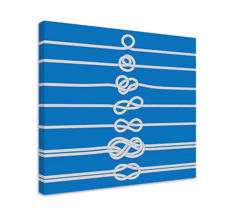 Leinwandbild Meer Matrosenknoten-tutorial - TenStickers