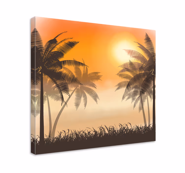 Wandbilder landschaft tropischer sonnenuntergang vibe - TenStickers
