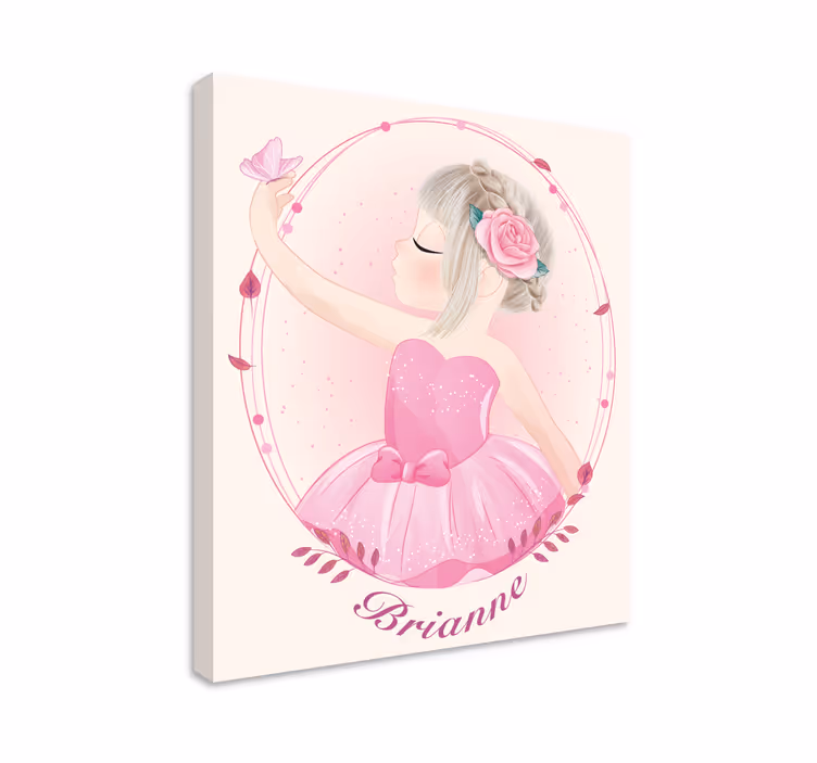 Leinwandbild kinder balletttanzendes mädchen - TenStickers