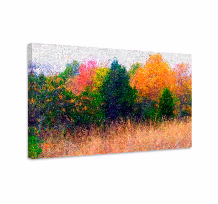 Wandbild Baum Arboles camino de otoño - TenStickers