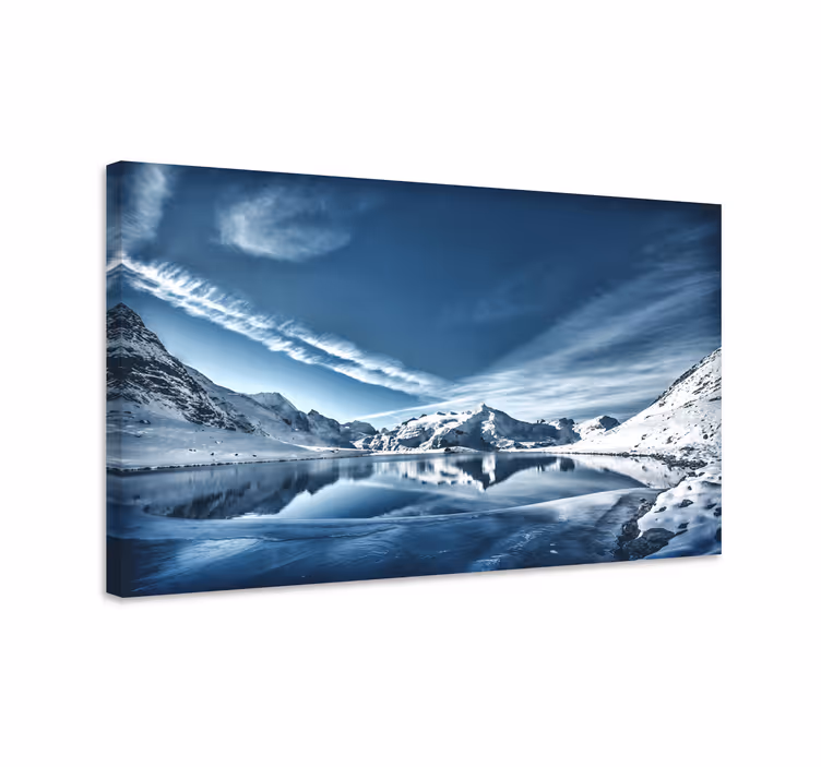 Wandbilder landschaft bergspiegel landschaft - TenStickers