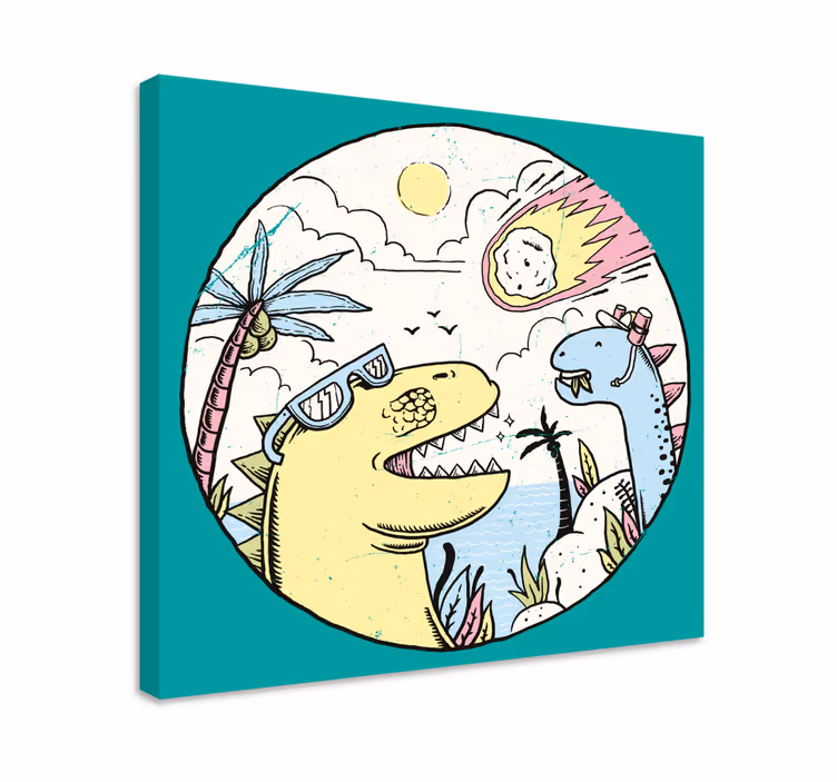 Dinosaurier Wandbild Dinosaurier fallen meteorit - TenStickers