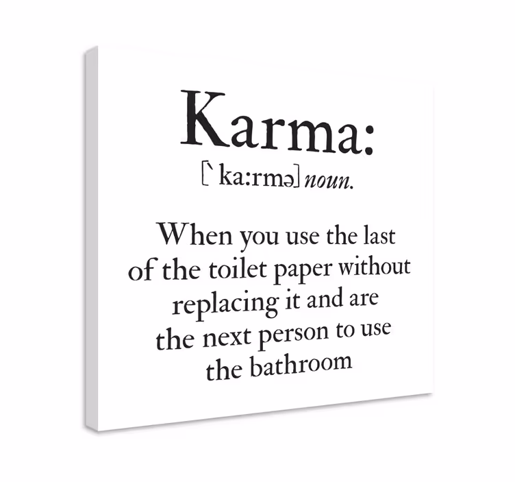 Leinwandbild Badezimmer Bad spaß karma - TenStickers
