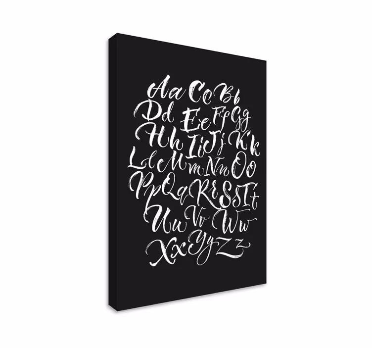 Leinwandbild Altes alphabet - TenStickers