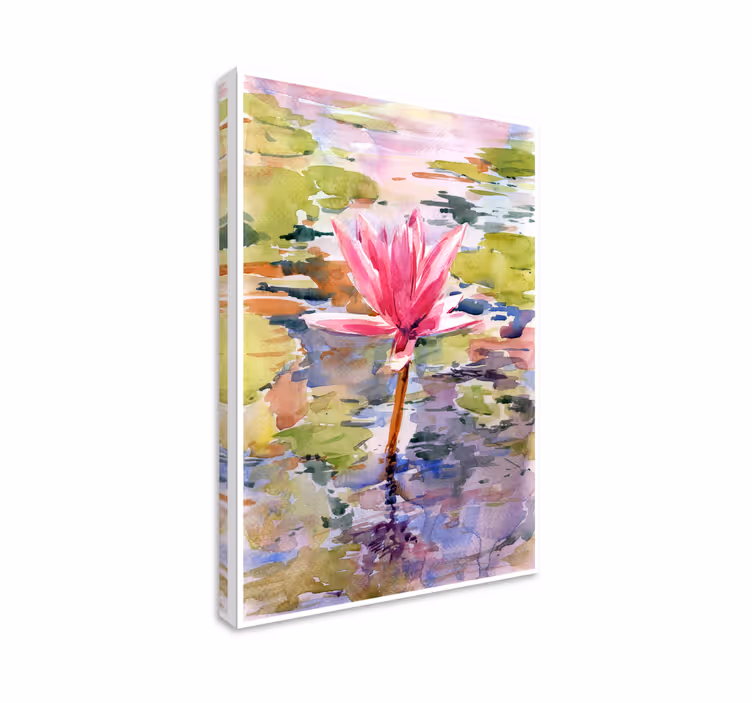 Leinwandbild lilienblüte gelassenheit - TenStickers
