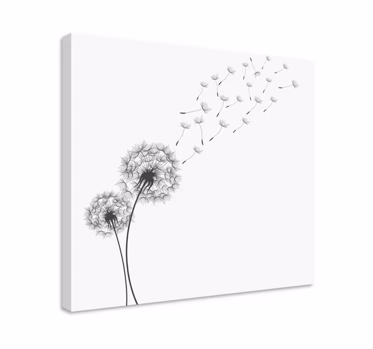 Wandbild Schlafzimmer Löwenzahn - TenStickers