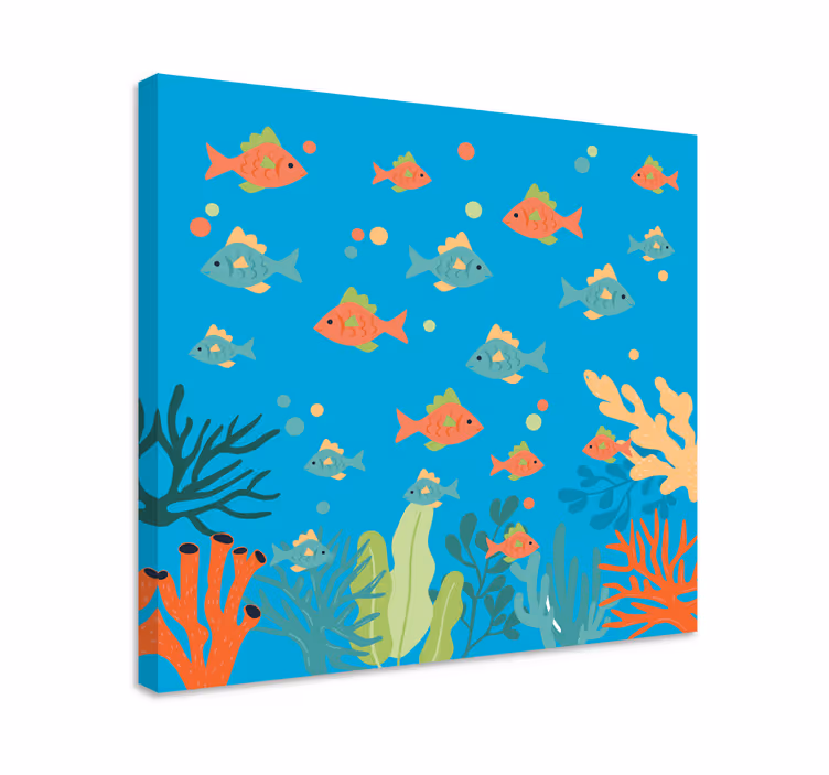 Leinwandbild meer buntes unterwasserabenteuer - TenStickers