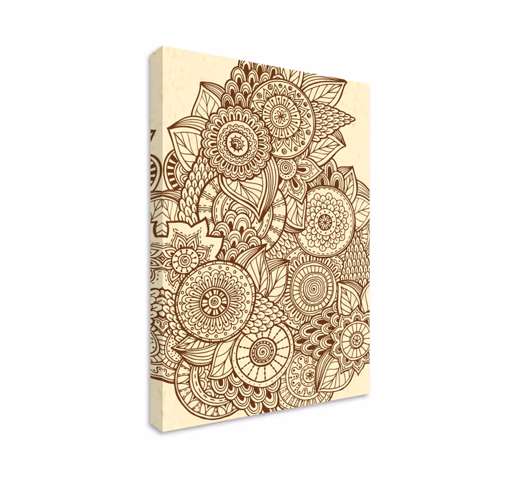Mandala Wandbilder Geometrisches Muster des mandalas - TenStickers