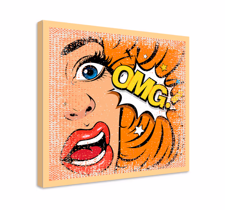 Wandbilder Vintage symbol für emotionale reaktion - TenStickers