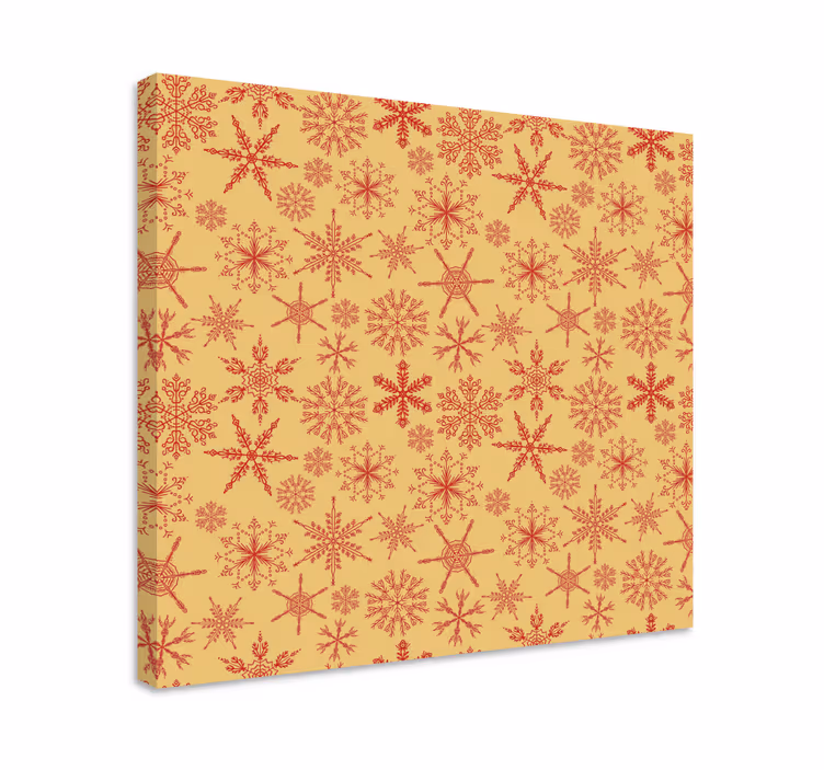 Leinwandbild Weihnachten Schneeflocken - TenStickers