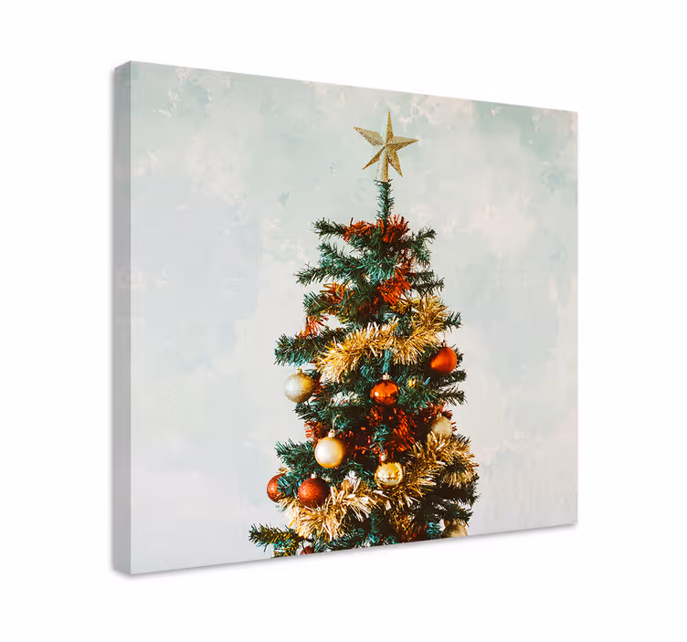 Leinwandbild Weihnachten Weihnachtsbaum - TenStickers