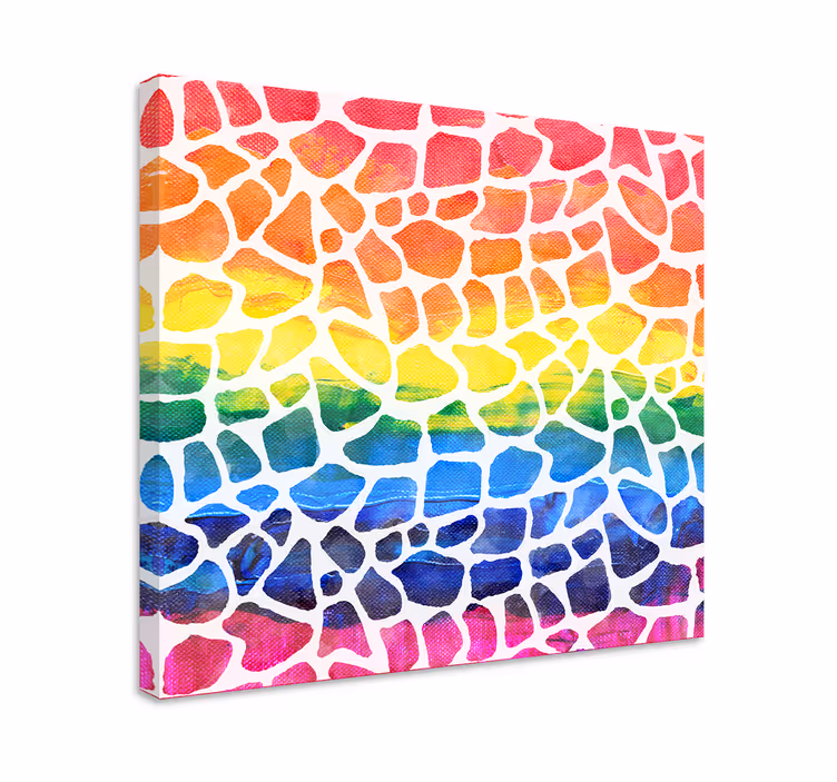 Leinwandbild obst lebendige mosaikanordnung - TenStickers