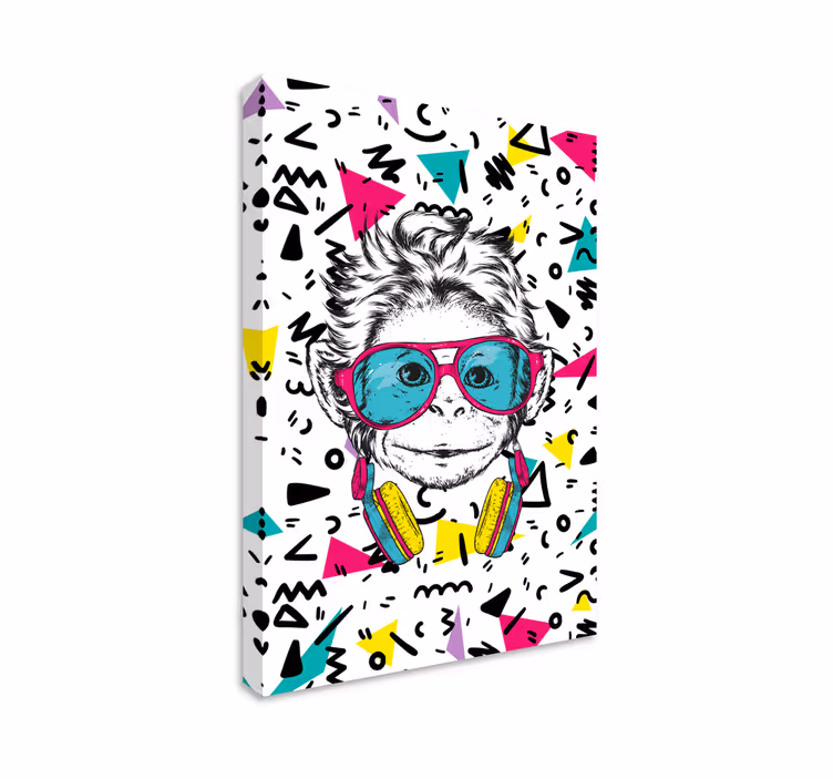 Wandbild tier cooles affenporträt - TenStickers