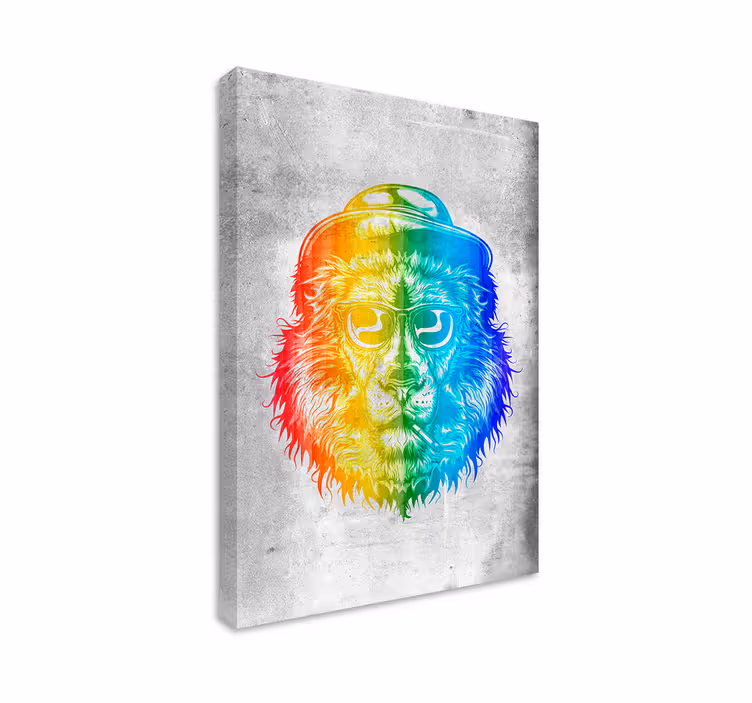 Wandbild Tier lebendiges löwenporträt - TenStickers