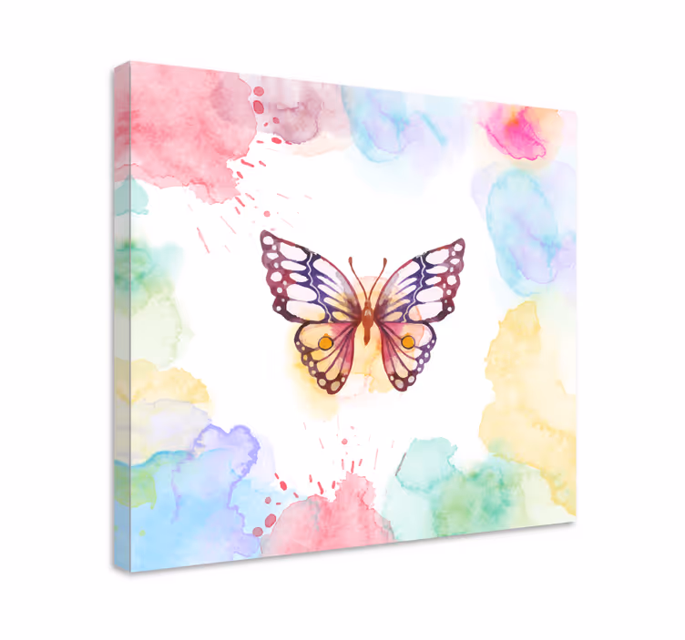 Wandbild schmetterling künstlerischer flatterfalter - TenStickers