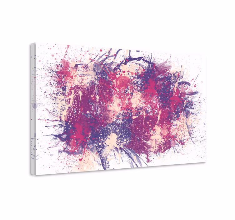Kunst auf Leinwand Gefleckter spritzer - TenStickers