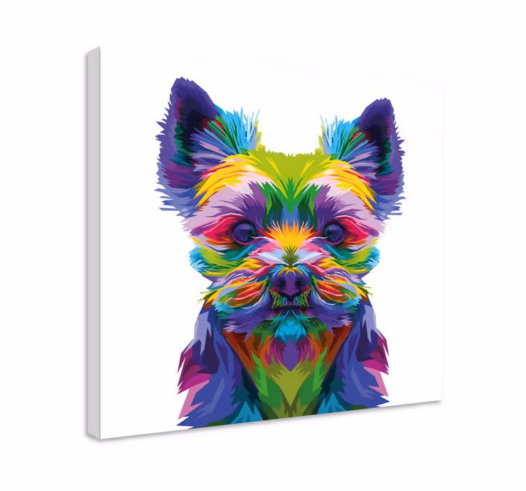 Wandbilder hunde lebendige hundeadaptionen - TenStickers
