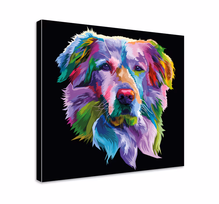 Wandbilder Hunde lebendiges hundeporträt - TenStickers