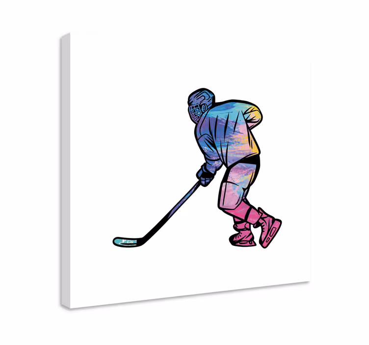 Leinwandbild sport eishockey spieler action - TenStickers