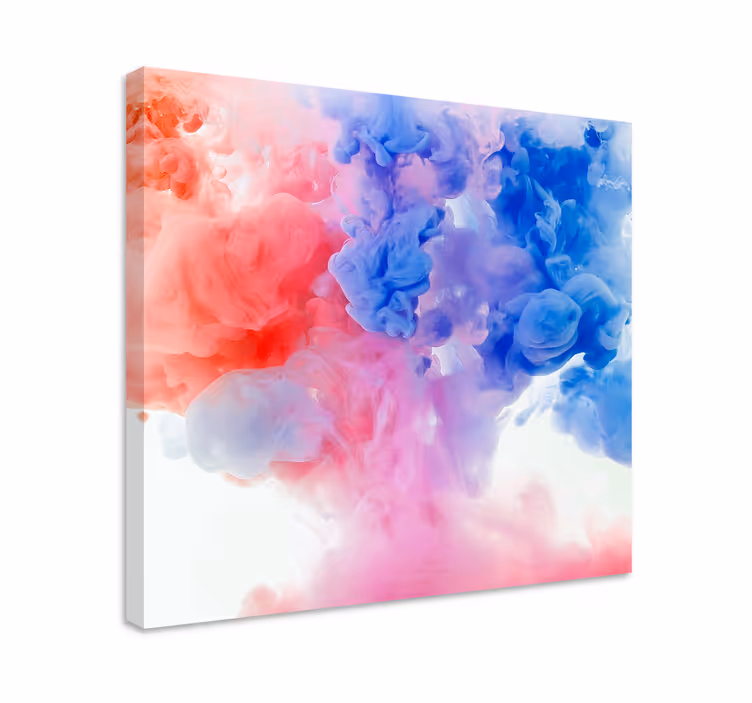 Leinwandbild abstrakt bunte wolkenwirbel - TenStickers