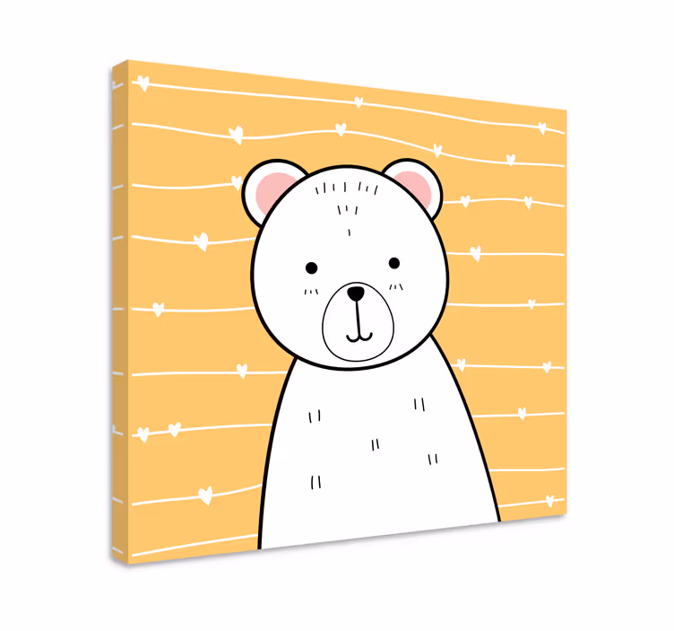 Wandbild tier süße bärenillustration - TenStickers