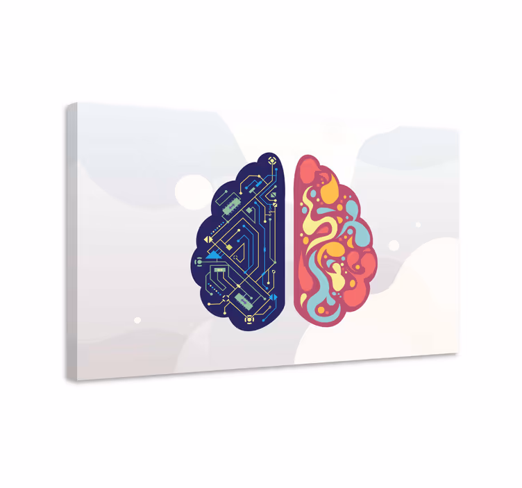 Leinwandbild obst im dual brain design - TenStickers