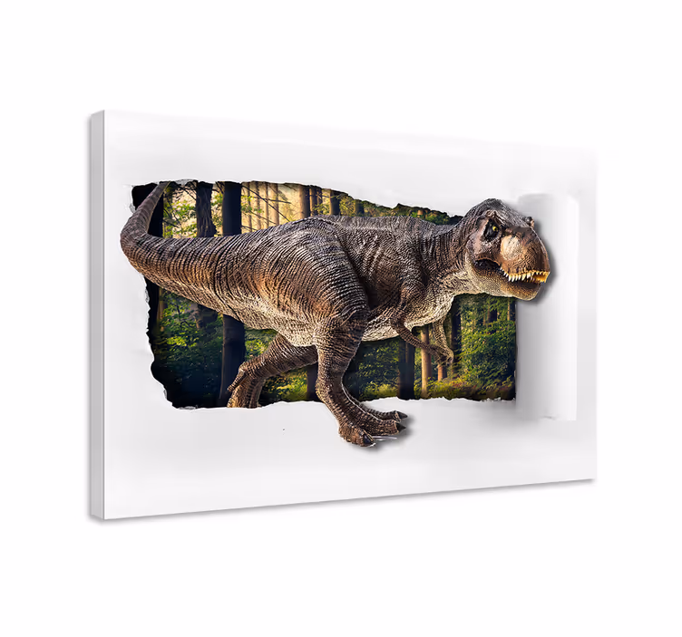 Dinosaurier Wandbild 3d-dinosaurier - TenStickers
