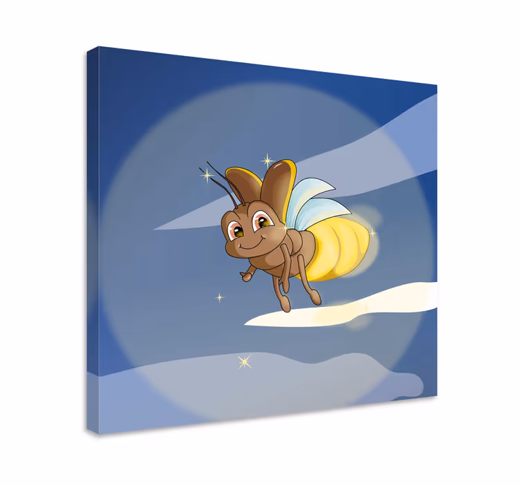 Leinwandbild vogel glücklicher fliegender käfer - TenStickers
