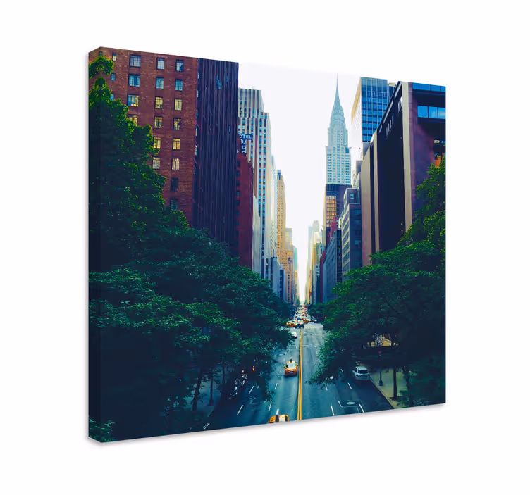 Leinwandbild manhattan stadtansicht - TenStickers