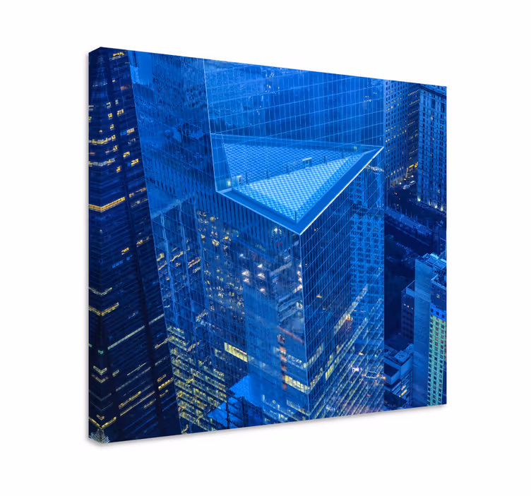 Leinwandbild moderne urbane architektur - TenStickers