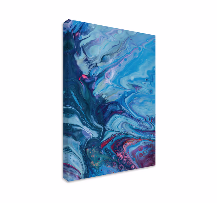Wandbilder modern Acryl blauer farbverlauf - TenStickers