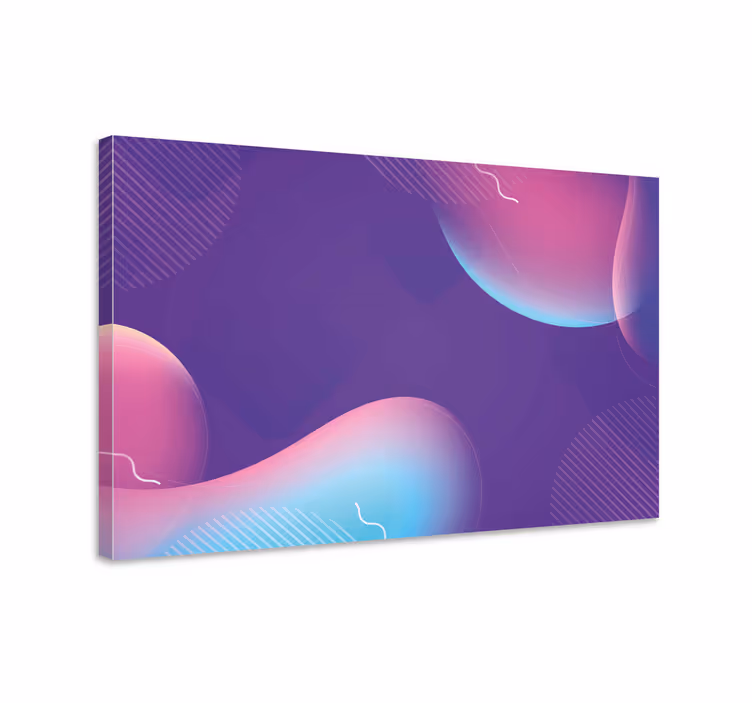 Wandbilder modern mit abstrakten flüssigen formen - TenStickers