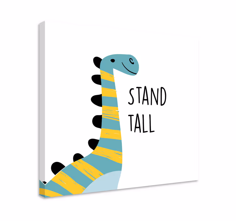 Dinosaurier wandbild fröhlicher dinosaurier - TenStickers