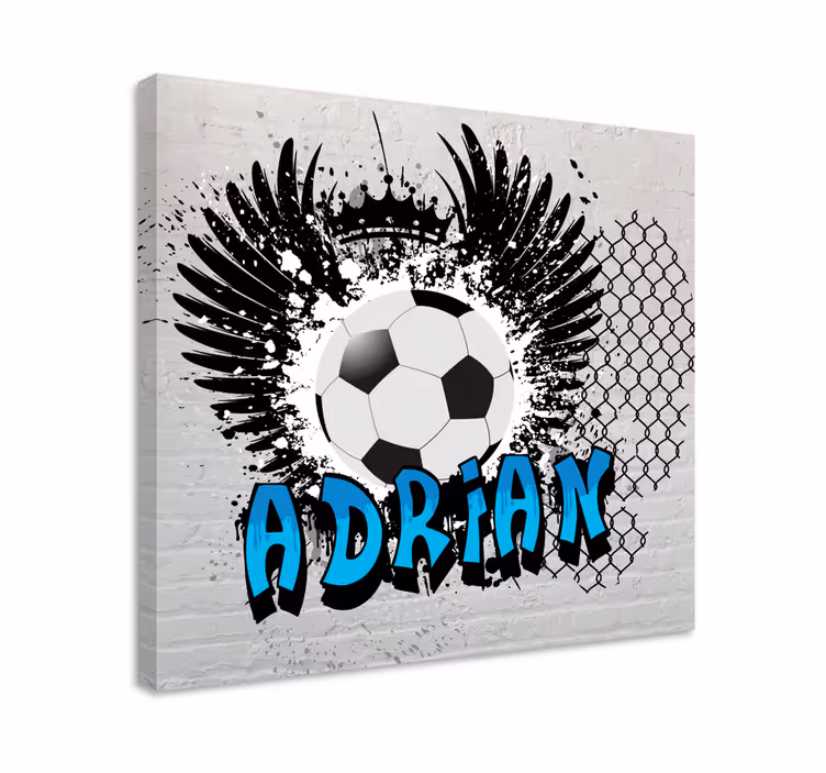 Leinwandbild personalisiert Meistergraffiti mit Namen - TenStickers