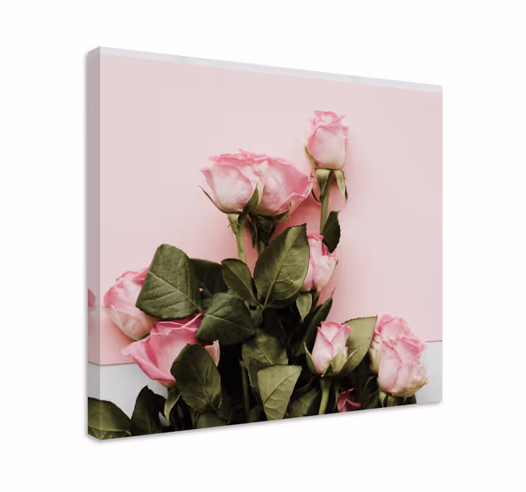 Leinwandbild arrangement rosa rosen - TenStickers