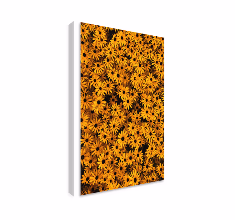 Leinwandbild leuchtend gelbe flora - TenStickers