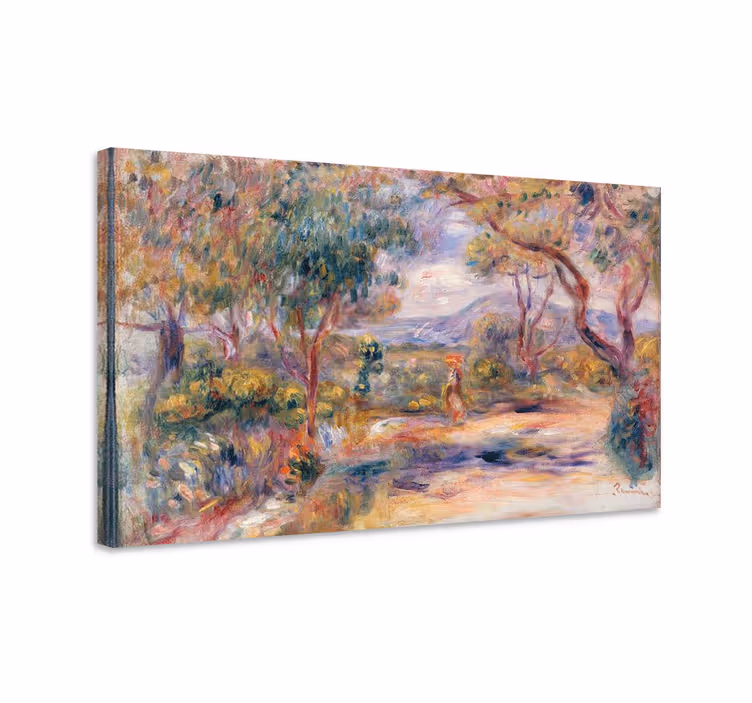 Kunst auf Leinwand Landschaft eines dorfes - TenStickers