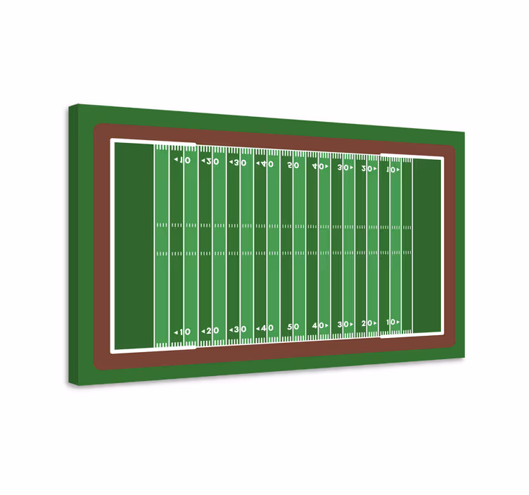 Leinwandbild sport fußballfeld layout - TenStickers