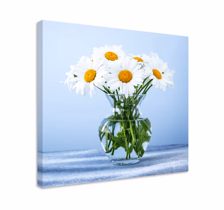 Leinwandbild gänseblümchen im glas - TenStickers