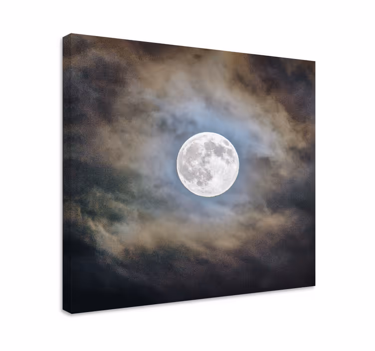 Wandbilder Landschaft Vollmondnacht - TenStickers