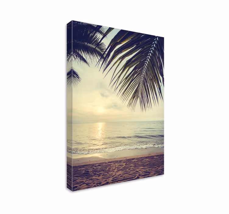 Wandbilder landschaft ruhiger ozean sonnenuntergang - TenStickers