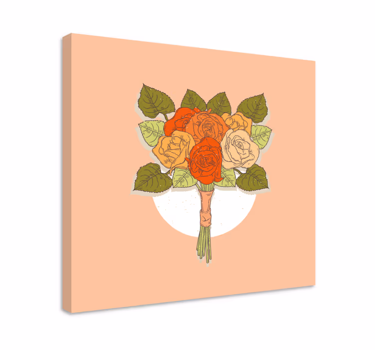 Leinwandbild rosenbouquet - TenStickers