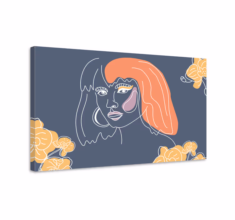 Leinwandbild konzeptionelles pflanzenmotiv - TenStickers