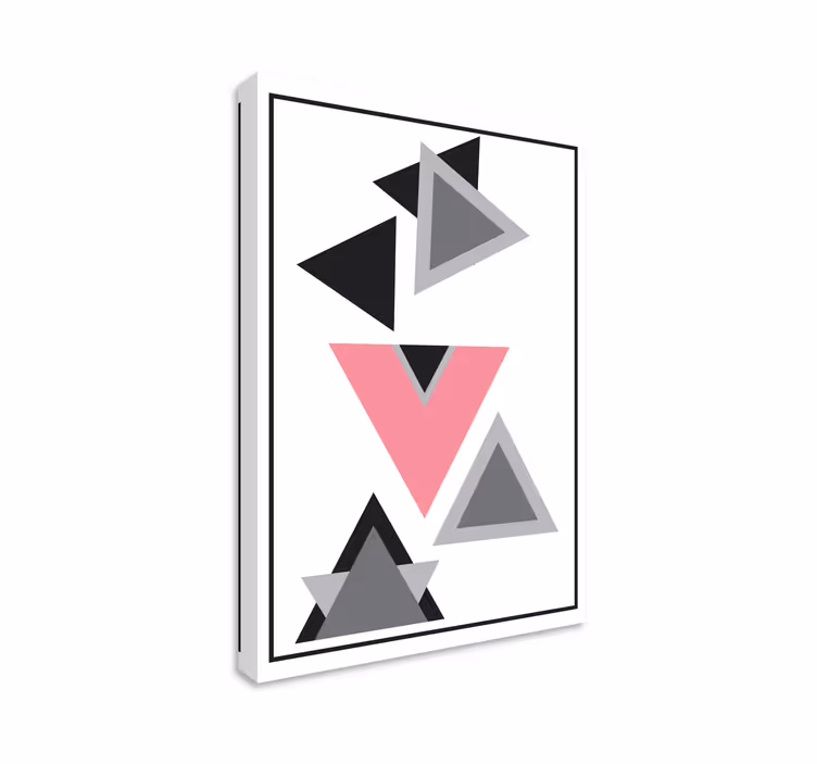Geometrische wandbilder abstraktes dreieck-arrangement - TenStickers