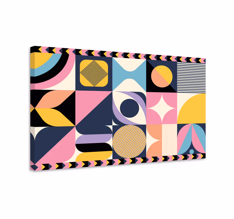 Geometrische wandbilder geometrische formen collage - TenStickers