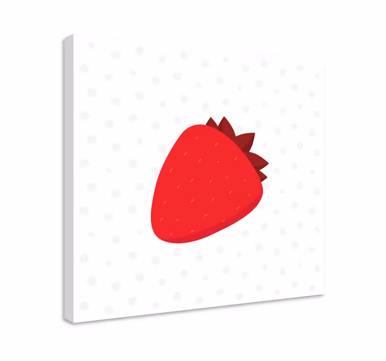 Leinwandbild obst erdbeerfreude - TenStickers