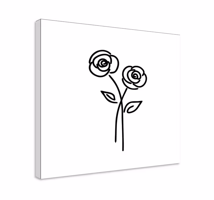 Leinwandbild elegantes florales design - TenStickers